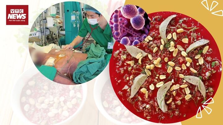 Ăn tiết canh để 'giải đen', nhiều người nhập viện 