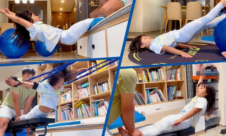 Thể lực dẻo dai đáng kinh ngạc của cô bé 7 tuổi như vận động viên chuyên nghiệp