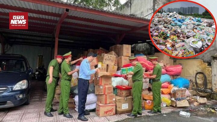 Hơn 50 hộ kinh doanh ở La Phù (cũ) giao nộp 25 tấn bánh kẹo để tiêu hủy