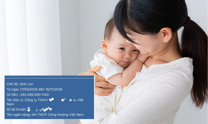 Mẹ bỉm khoe trợ cấp thai sản 285 triệu đồng khiến dân mạng 'phát sốt'