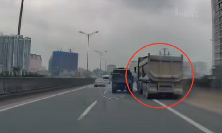Truy tìm 'hung thần' xe ben phóng nhanh vượt ẩu, lấn làn khẩn cấp trên cao tốc