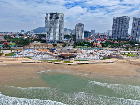 Diện mạo mới của bãi biển đẹp nhất TP.HCM sau gần 1 năm thi công