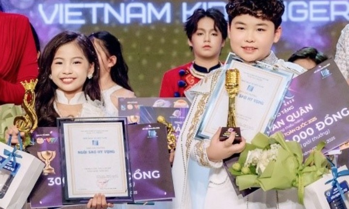 Lộ diện 2 'thần đồng' giành ngôi vị quán quân Ca sĩ nhí toàn quốc 2025
