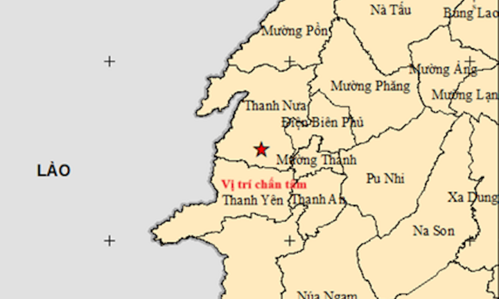 Động đất mạnh 3 độ Richter tại Điện Biên