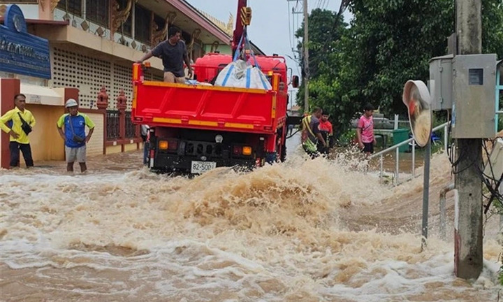 Thái Lan ban hành cảnh báo lũ lụt khẩn cấp ở hai tỉnh miền Bắc