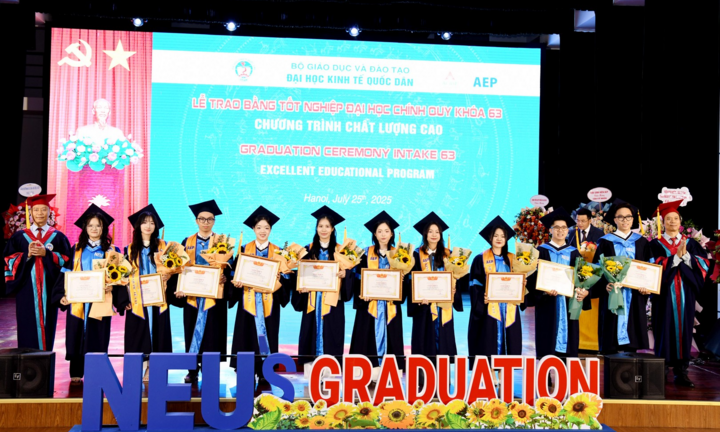 Đại học Kinh tế Quốc dân trao bằng tốt nghiệp cho hơn 1.100 tân cử nhân