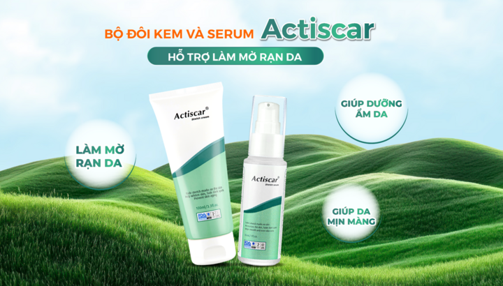 Chăm sóc và làm mờ vết rạn da cùng bộ đôi Actiscar