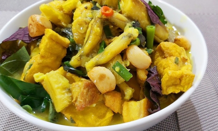 Cách làm ếch nấu chuối đậu thơm ngon 