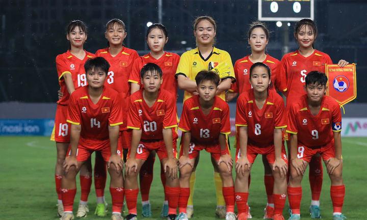 U20 Việt Nam dẫn đầu bảng B vòng loại U20 nữ châu Á 2026
