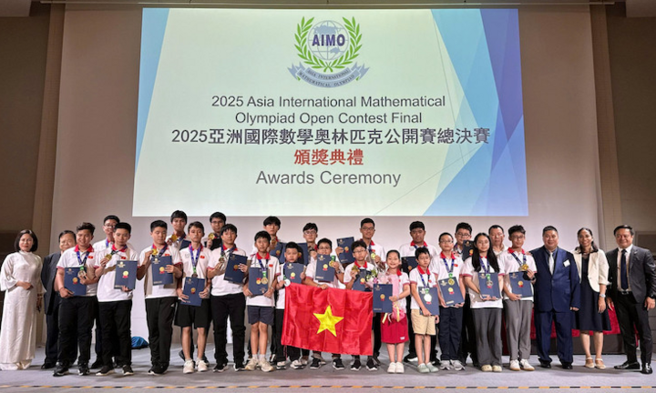 Học sinh Việt Nam thắng lớn tại đấu trường Toán học châu Á 2025