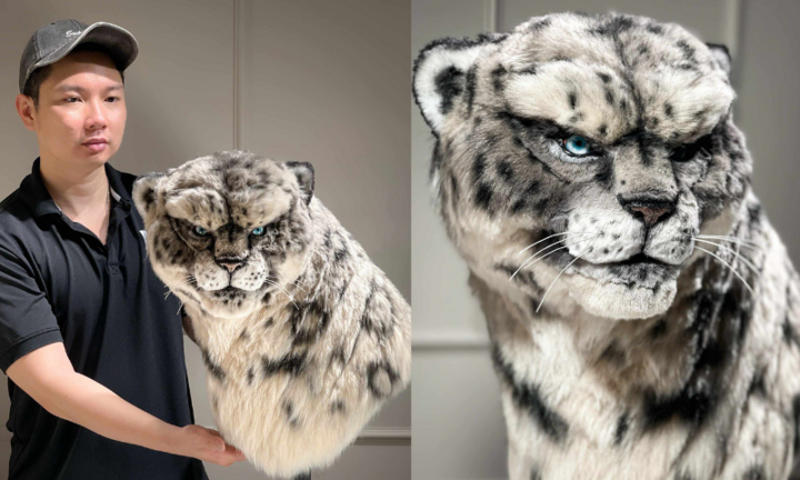 Chàng trai TP.HCM gây sốt với mô hình báo tuyết thủ công 'đẹp như sản phẩm AI'