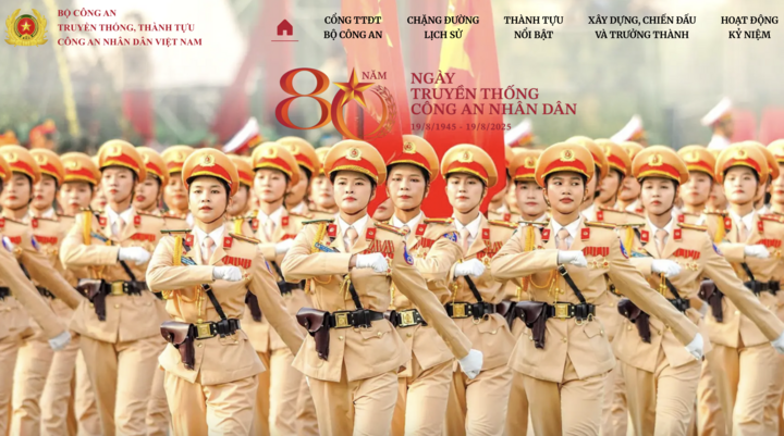 Bộ Công an ra mắt giao diện mới của cổng thông tin điện tử