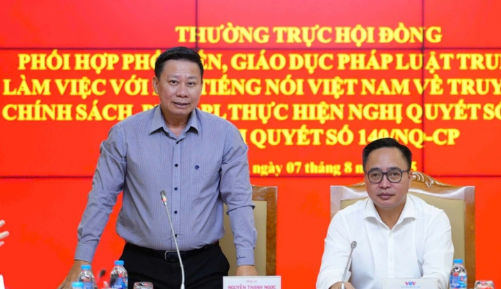 Thứ trưởng Bộ Tư pháp: VOV truyền thông bài bản về Nghị quyết 66-NQ/TW