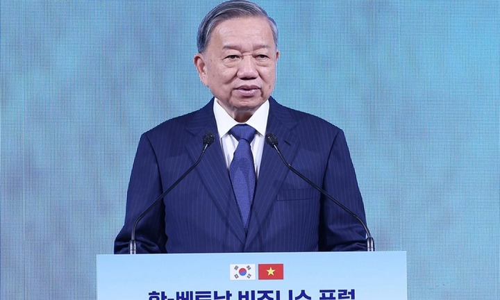 Tổng Bí thư Tô Lâm dự Diễn đàn Kinh tế Việt Nam – Hàn Quốc và Tọa đàm về KHCN