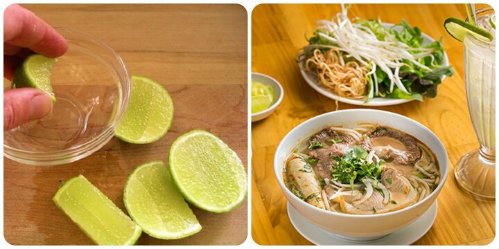 Ăn phở vắt thêm chanh có tác dụng gì?