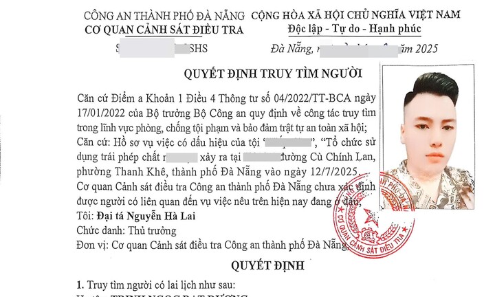 Truy tìm nghi phạm liên quan vụ hiếp dâm, tổ chức sử dụng ma túy ở Đà Nẵng