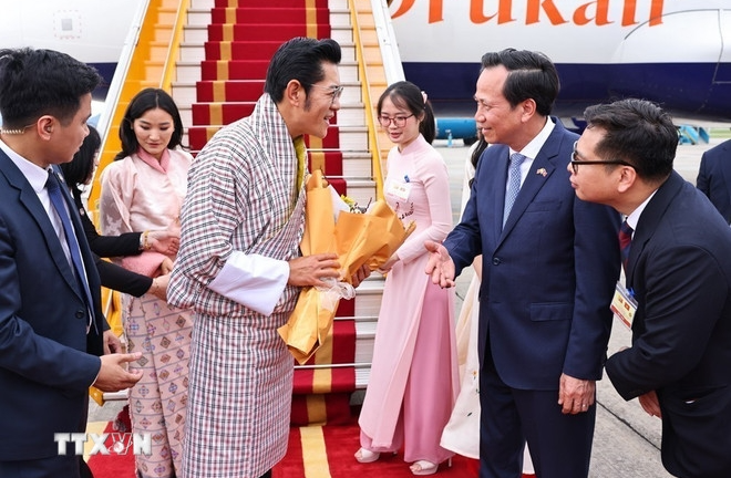 Quốc vương Bhutan và Hoàng hậu bắt đầu thăm cấp Nhà nước tới Việt Nam