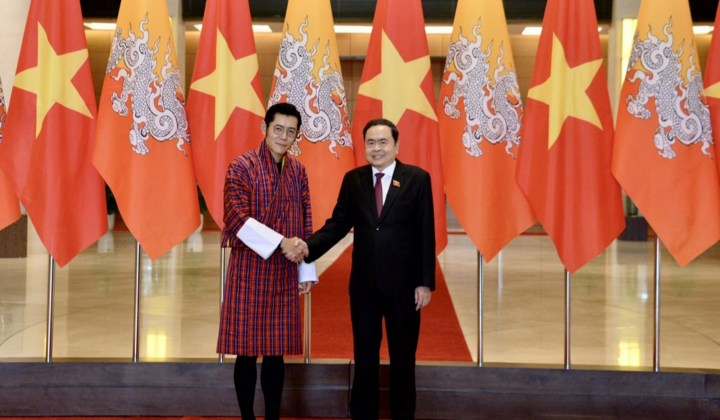 Chủ tịch Quốc hội Trần Thanh Mẫn hội kiến Quốc vương Bhutan
