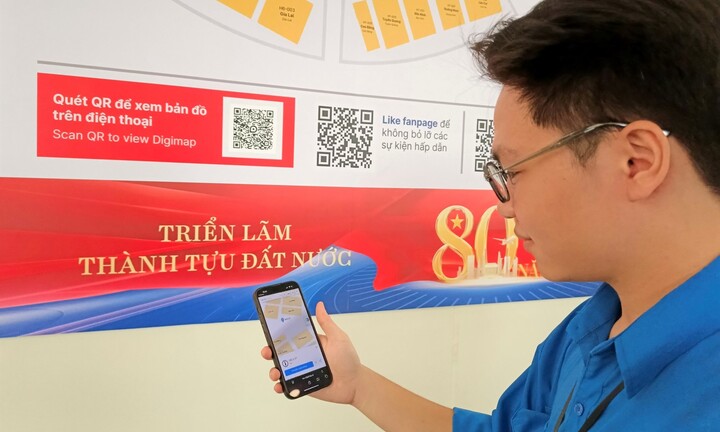 Bản đồ số 3D hướng dẫn tham quan Triển lãm 80 năm thành tựu Đất nước