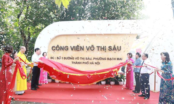 Đổi tên công viên Tuổi trẻ Thủ đô thành công viên Võ Thị Sáu