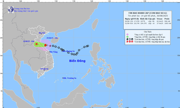 Thủ tướng yêu cầu tập trung ứng phó bão số 6