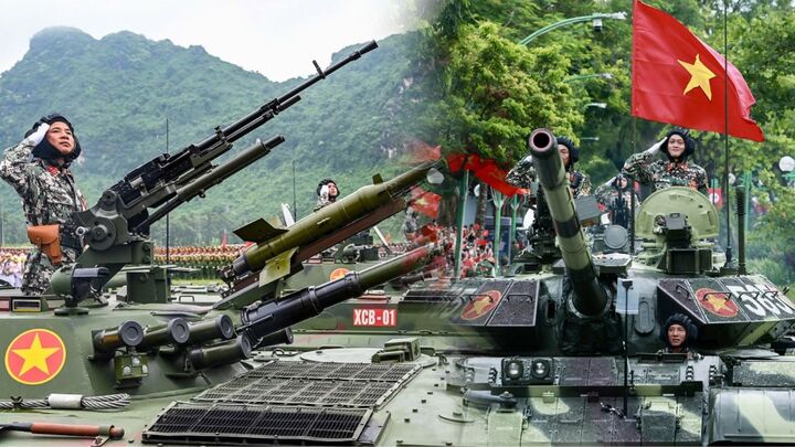 Dàn khí tài tối tân của quân đội phô diễn sức mạnh 