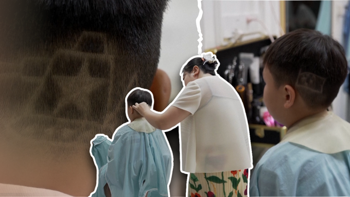 Trẻ em Trung Quốc 'đu trend' cắt tóc hình quốc kỳ, xe tăng trước lễ duyệt binh