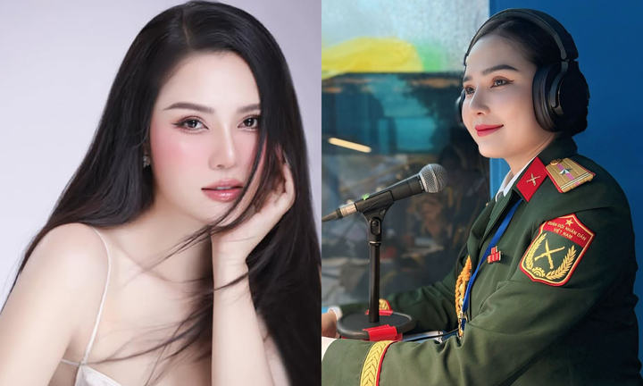 Sắc vóc không kém hoa hậu của Thiếu tá làm MC thuyết minh ở đại lễ 30/4 và 2/9