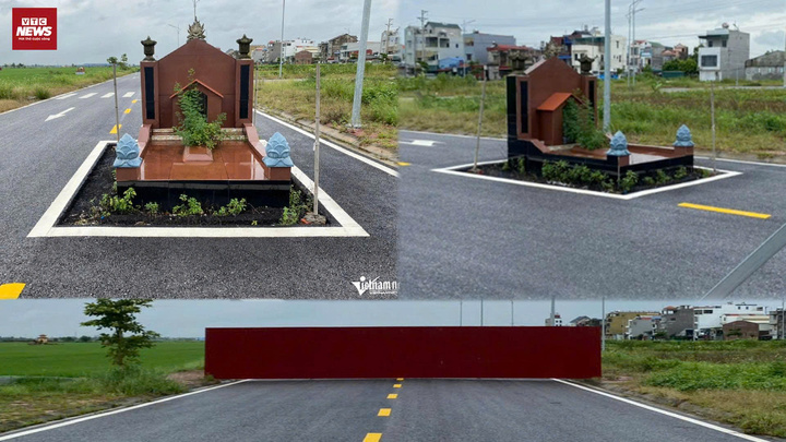 Ngôi mộ án ngữ giữa đường, chính quyền lên tiếng
