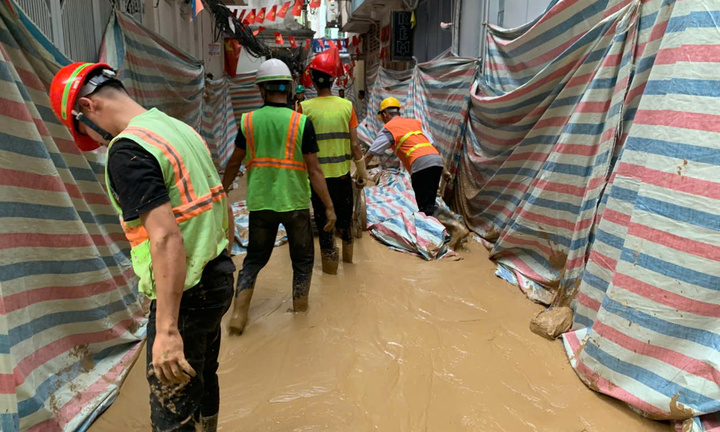 Hiện tượng bùn trào tái diễn tại vị trí thi công metro Nhổn – Ga Hà Nội
