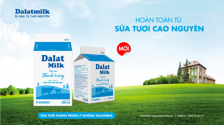 Dalatmilk ra mắt Sữa Tươi Thanh Trùng Ít Đường mới: Lựa chọn tối ưu cho gia đình