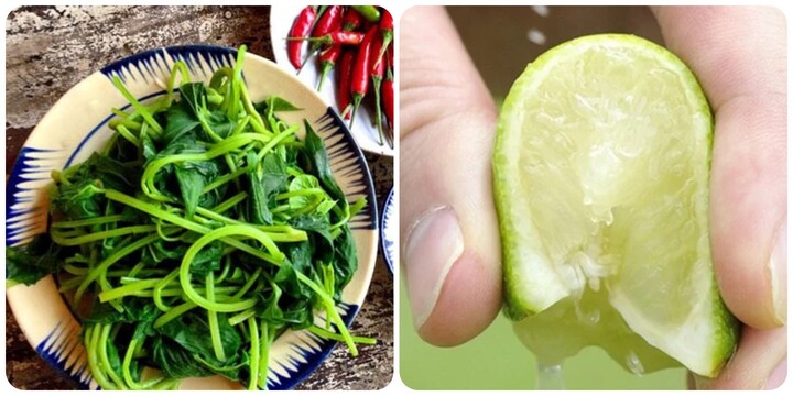Vì sao khi ăn rau lang nên vắt thêm vài giọt chanh?