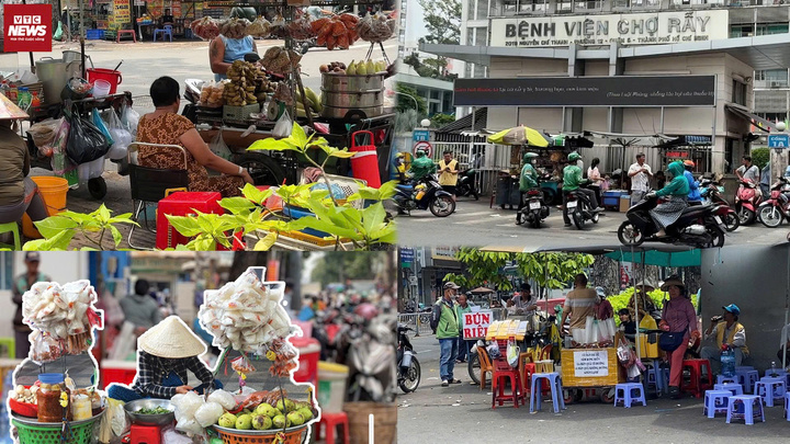 Hàng rong bát nháo trước bệnh viện tại TP.HCM 