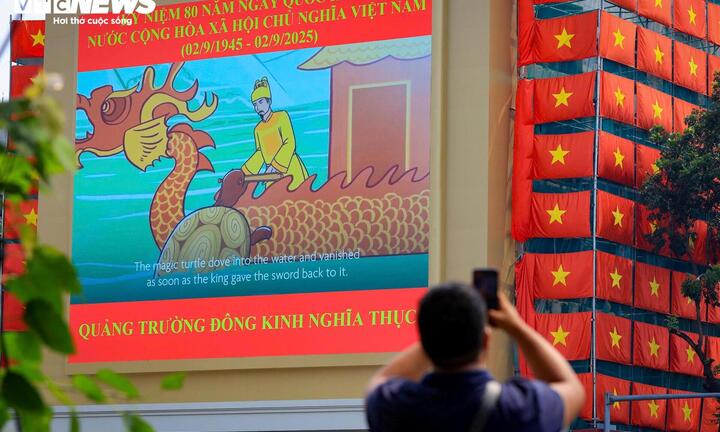 Cận cảnh diện mạo mới quảng trường Đông Kinh - Nghĩa Thục sau cải tạo