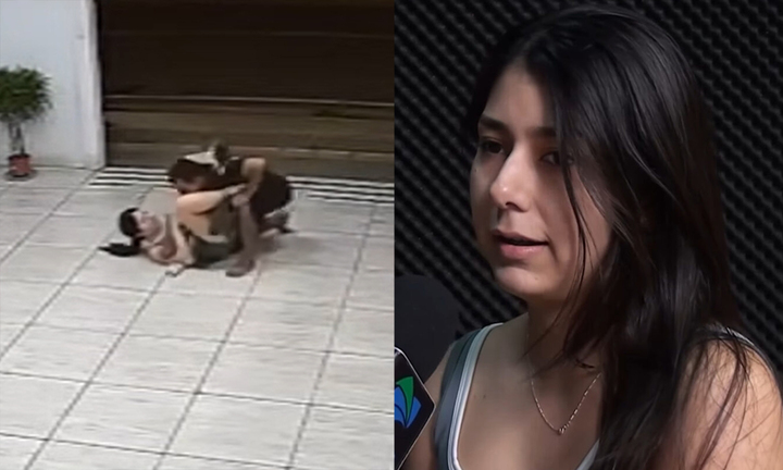 Cận cảnh cô gái không biết võ bất ngờ tung đòn MMA quật ngã tên cướp