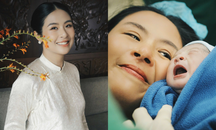 Hoa hậu Ngọc Hân sinh con trai đầu lòng