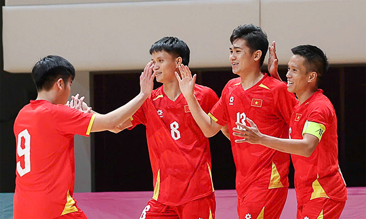 Trực tiếp bóng đá Việt Nam 4-0 Myanmar, giải Futsal Đông Nam Á 2026