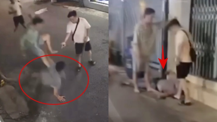 2 thanh niên đuổi đánh người đàn ông đến ngất xỉu trên đường ở TP.HCM