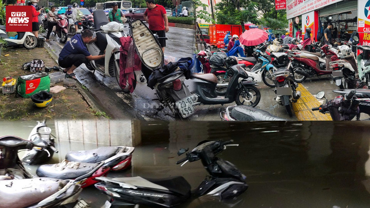 Xe chết máy la liệt trên phố Hà Nội, thợ sửa xe di dộng ‘hốt bạc’ triệu 