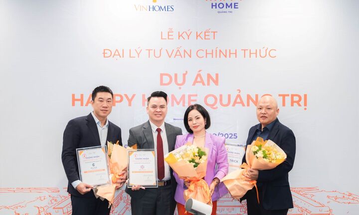 Vinhomes bắt tay ba đại lý chiến lược phân phối nhà ở xã hội tại Quảng Trị