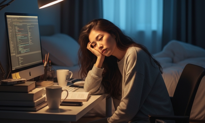 Người trẻ kiệt sức vì hội chứng 'tâm thần công sở'