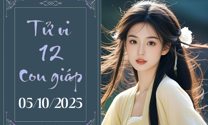 Tử vi 12 con giáp hôm nay ngày 5/10/2025: Tỵ phát tài, Dần thận trọng