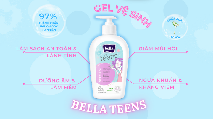 Kinh nghiệm chọn dung dịch vệ sinh cho bé gái tuổi dậy thì