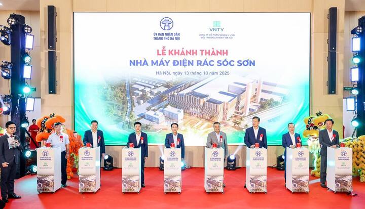 Khánh thành nhà máy điện rác lớn nhất Việt Nam tại Hà Nội