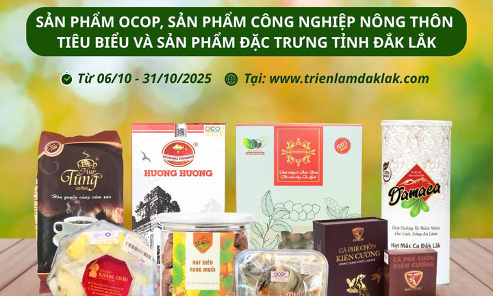 Triển lãm trực tuyến sản phẩm tỉnh Đắk Lắk năm 2025