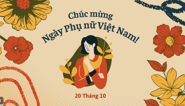 Mẫu thiệp đẹp chúc mừng Ngày Phụ nữ Việt Nam 20/10