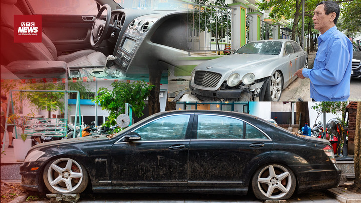 Kỳ lạ xe sang Bentley, Mercedes bị bỏ hoang trên vỉa hè Hà Nội