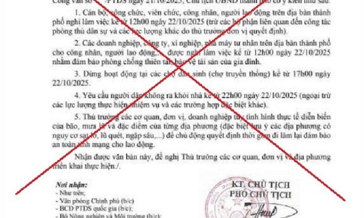 Đà Nẵng bác thông tin cho cán bộ nghỉ làm, dừng hoạt động chợ tránh bão