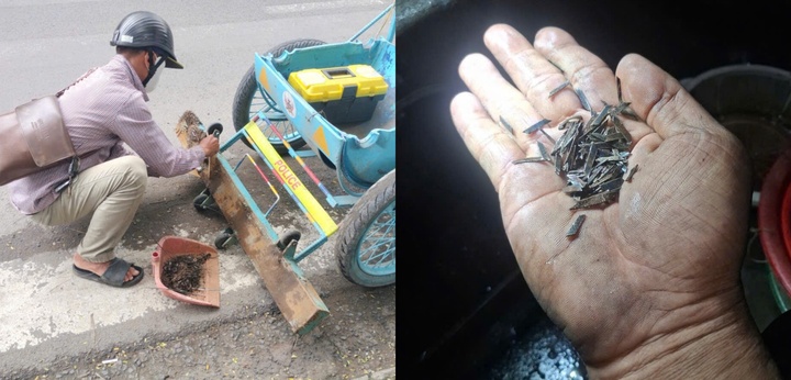 CSGT TP.HCM cảnh báo tái diễn nạn rải đinh trên quốc lộ 1K