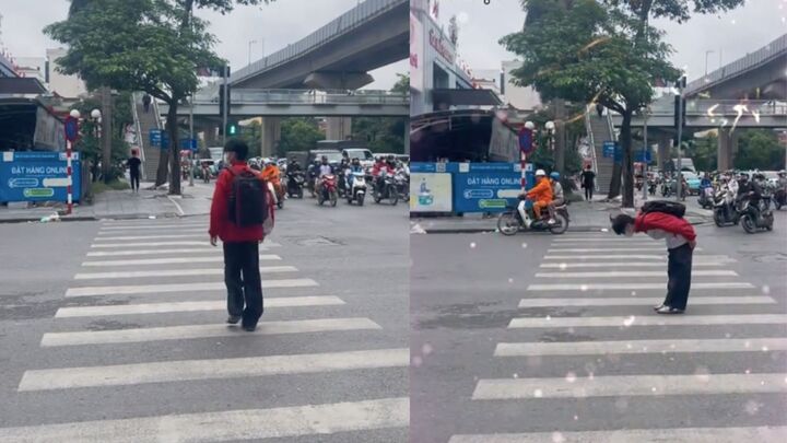 Cúi đầu cảm ơn trên vạch kẻ cho người đi bộ: Văn hoá nhường đường còn quá xa lạ với người Việt